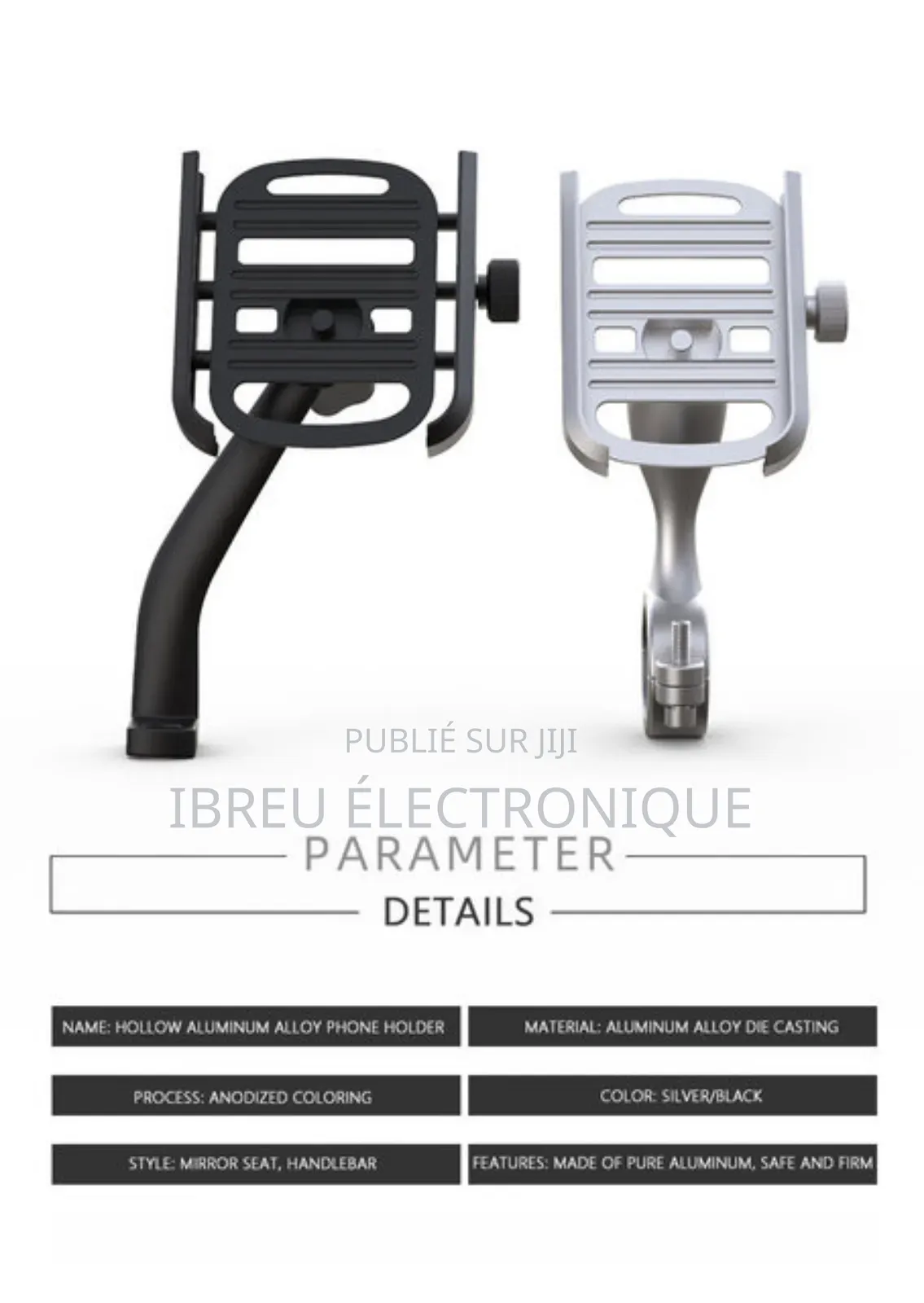 Support Téléphone Réglable Universel Pour Moto