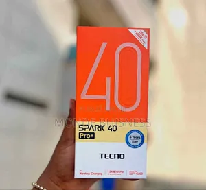 New Tecno Spark 40 Pro+ 256 GB Noir