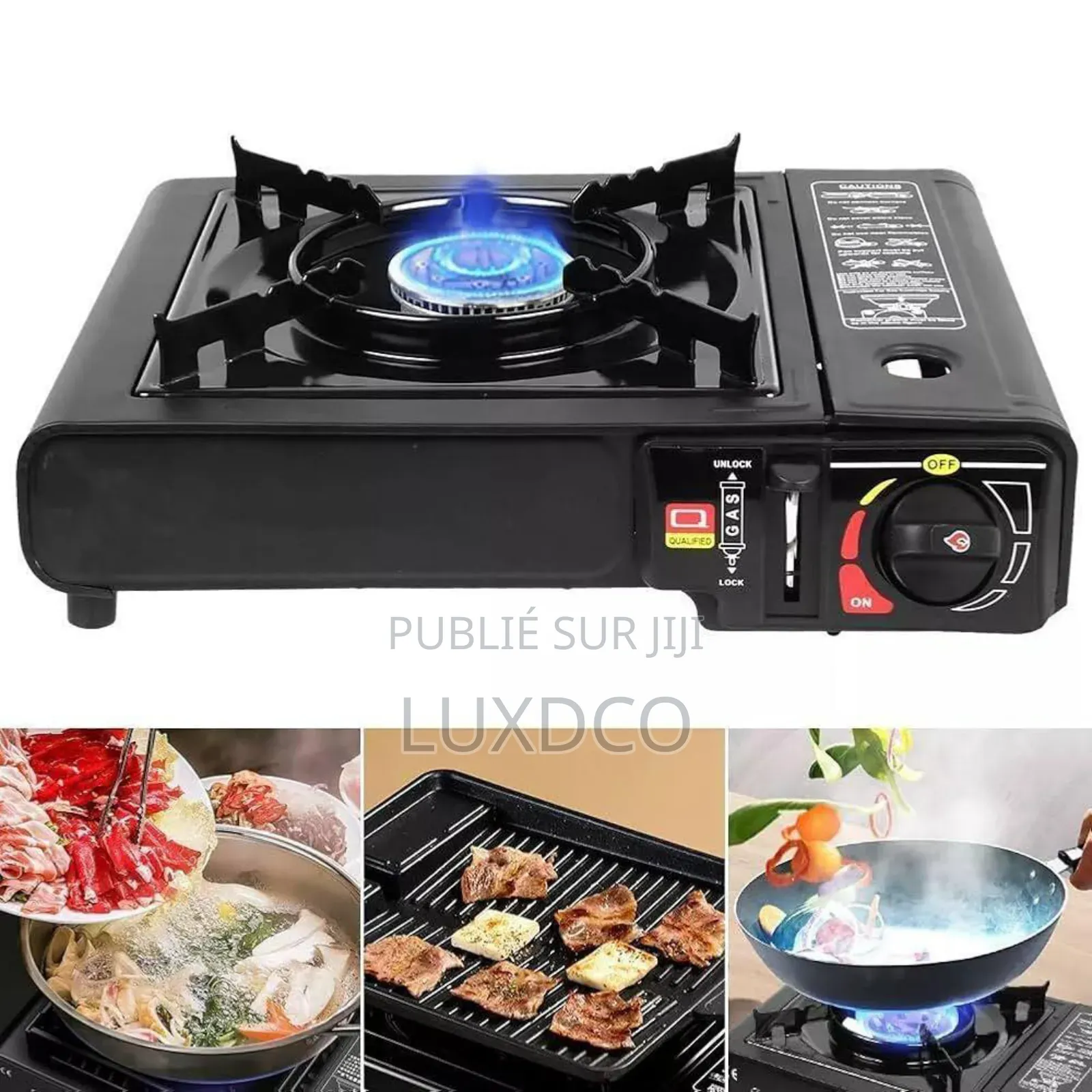 Réchaud De Camping Portable Avec Recharge Gaz Butane