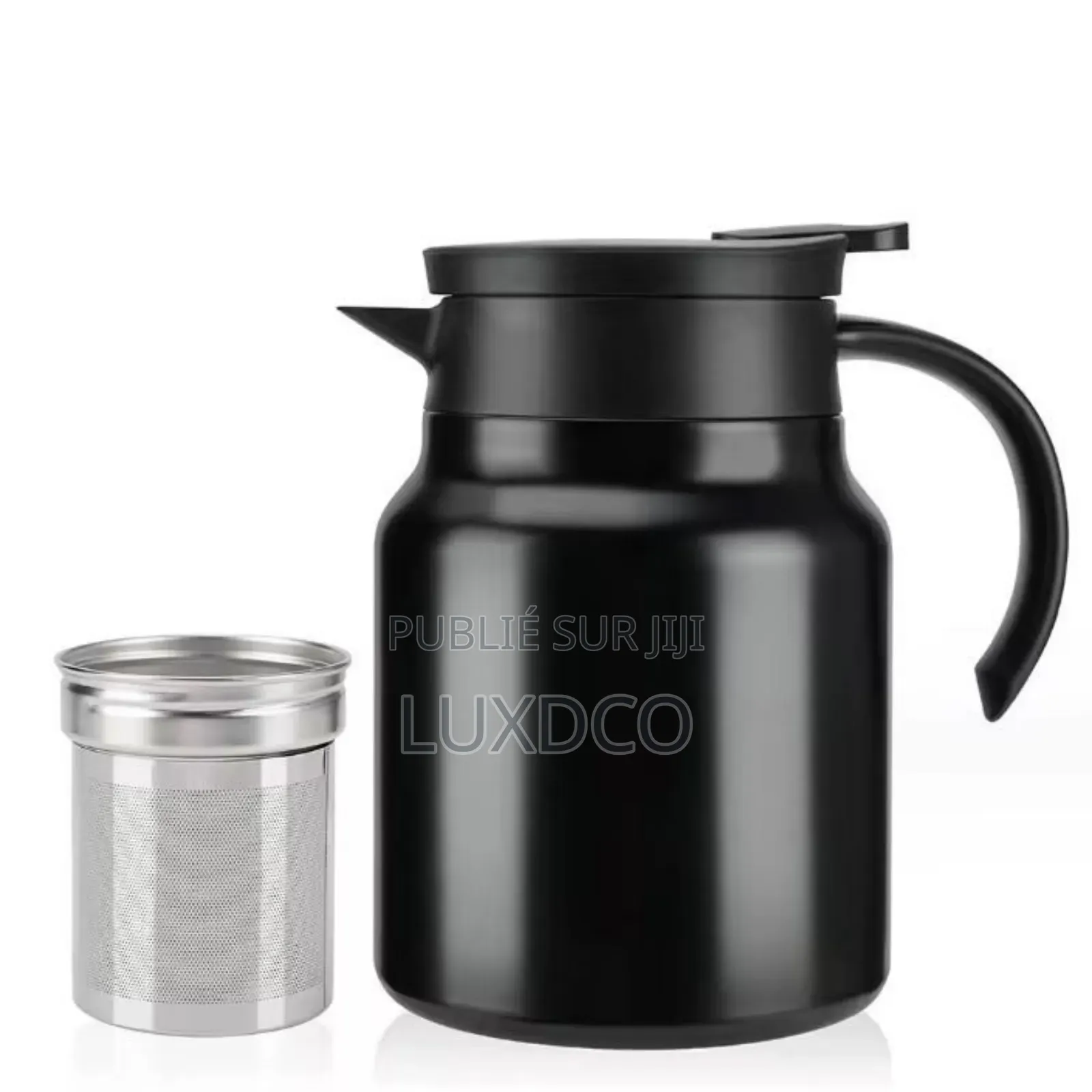Théière Thermos Portable en Acier Inoxydable.