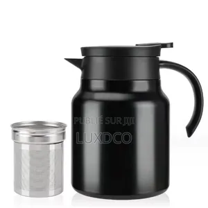 Photo - Théière Thermos Portable en Acier Inoxydable.