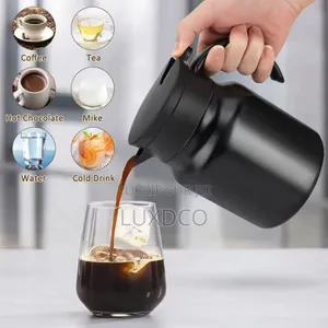 Théière Thermos Portable en Acier Inoxydable.