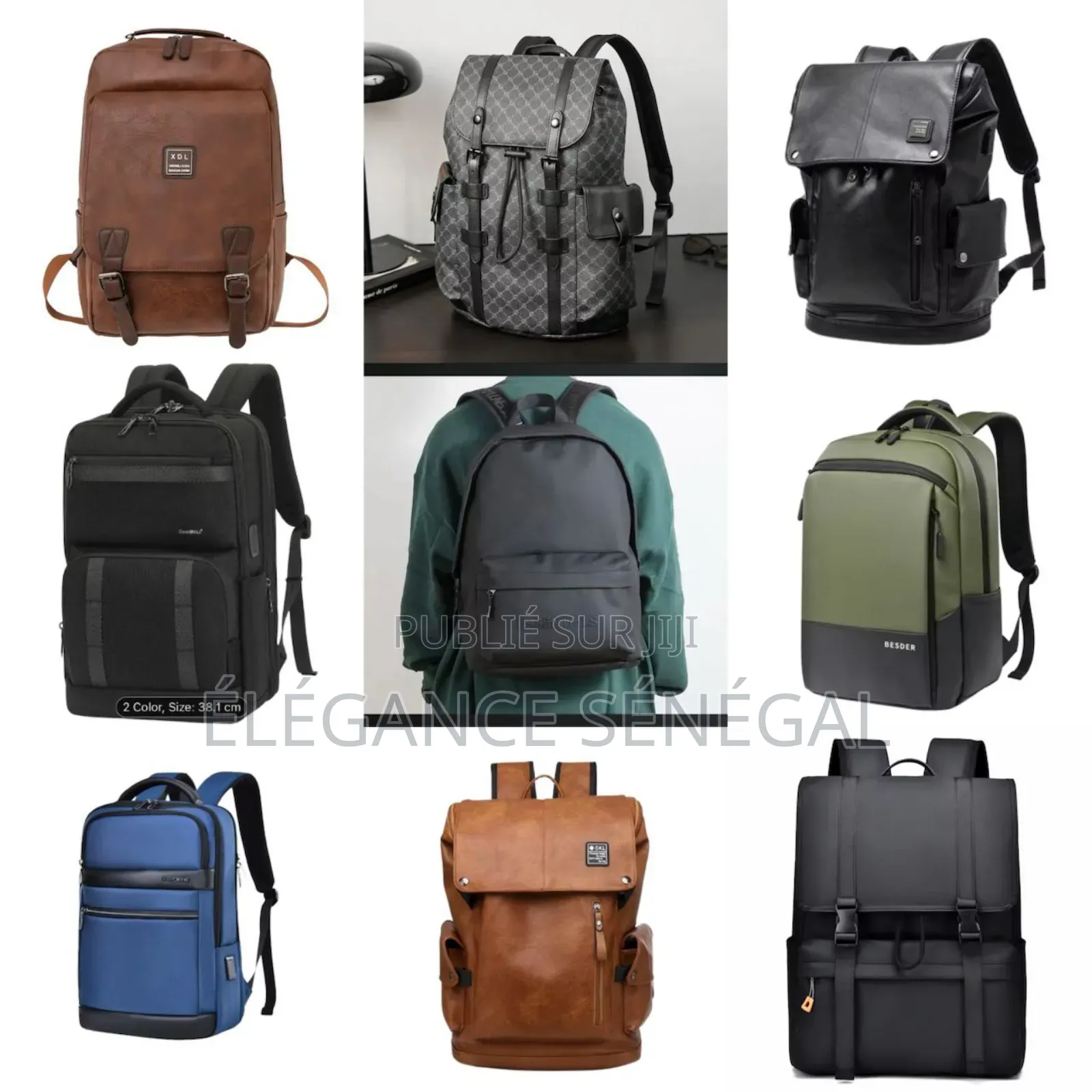 Sac D'ordinateur En Cuir De Grande Capacité A Dakar