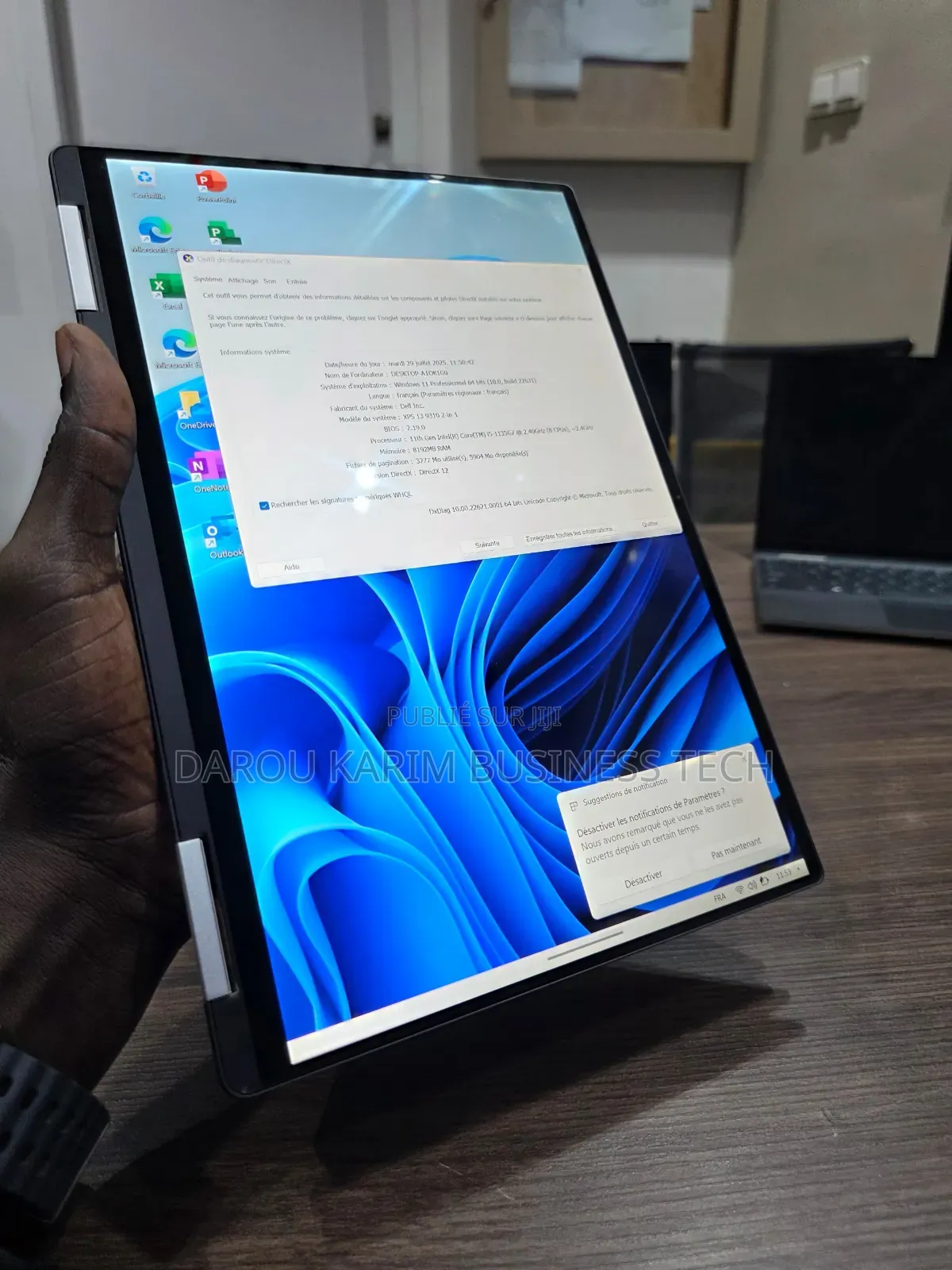 New Ordinateur Portable Dell XPS 13 9310 8GB Intel Core I5 SSD 256GB