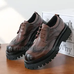 Photo - Chaussures en Cuir Anglais Élévation Décontracté