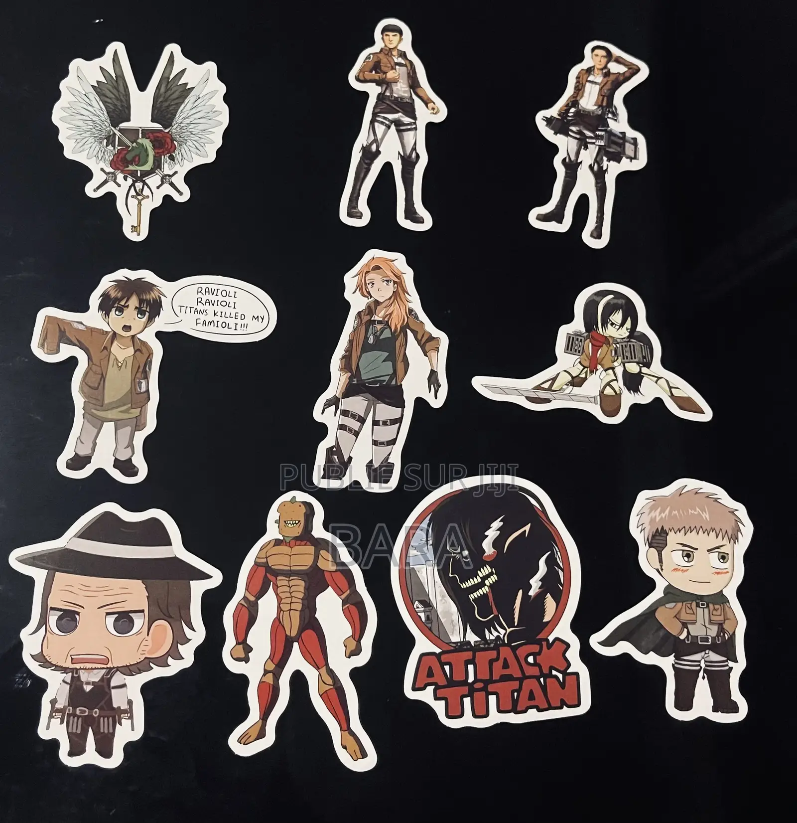 Stickers/Autocollants Attaque Des Titans