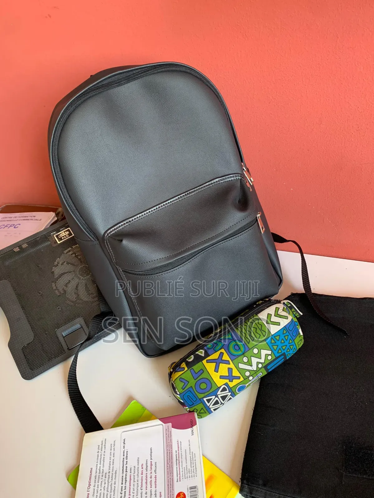 Sac À Dos Simili Cuir 100% Made in Senegal Sur Commande