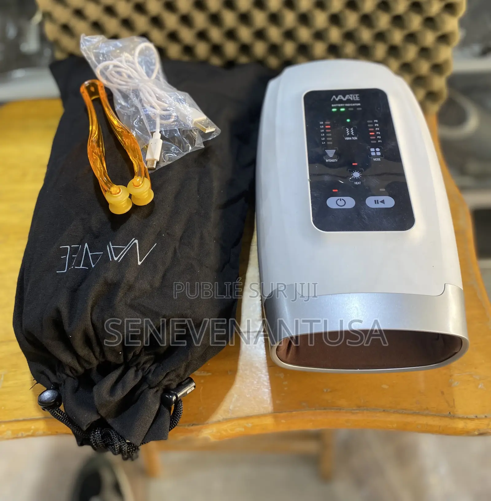 Masajeador De Mano Recargable Con Calor Eléctrico Inalá 