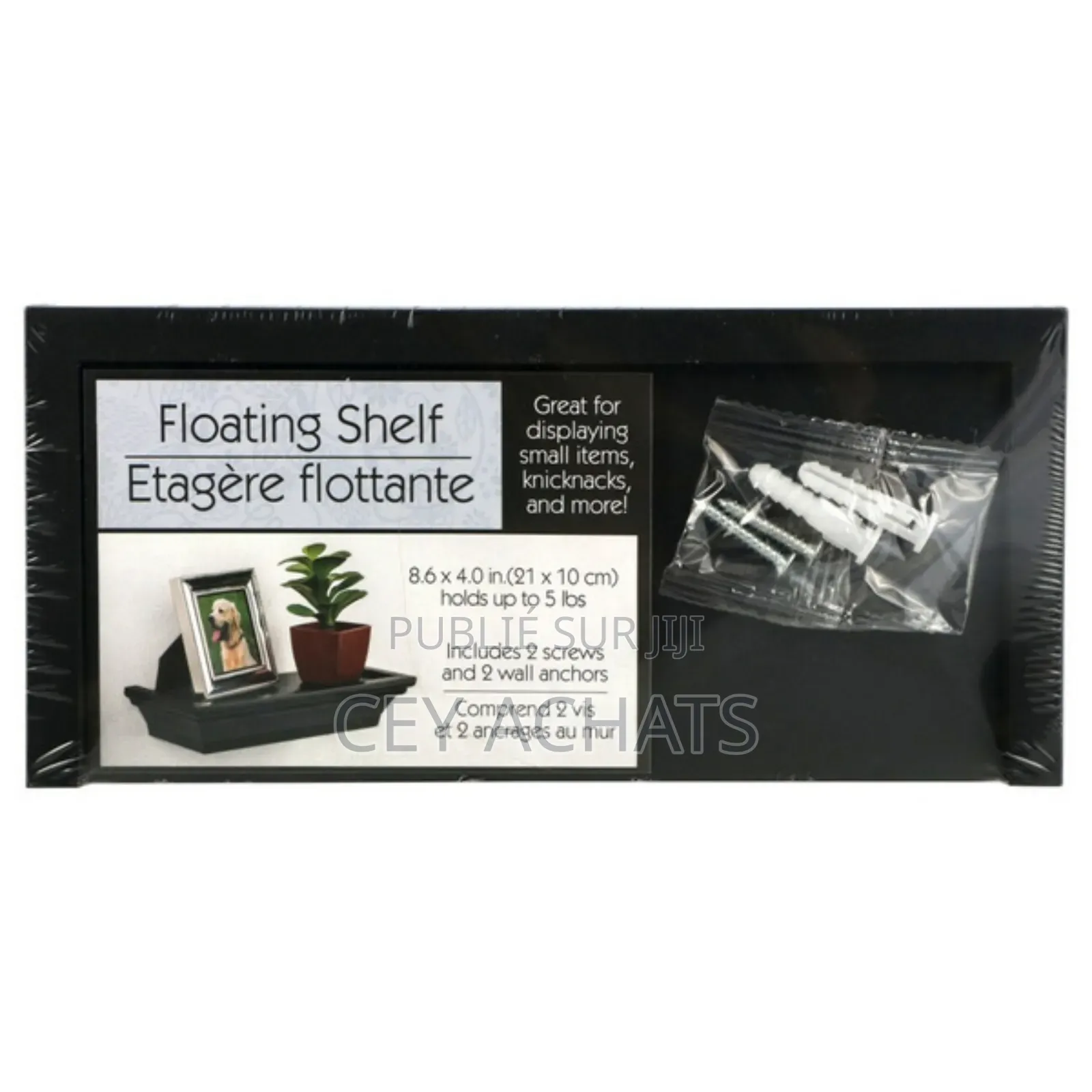 Étagère Murale Flottante Noir Et Blanc