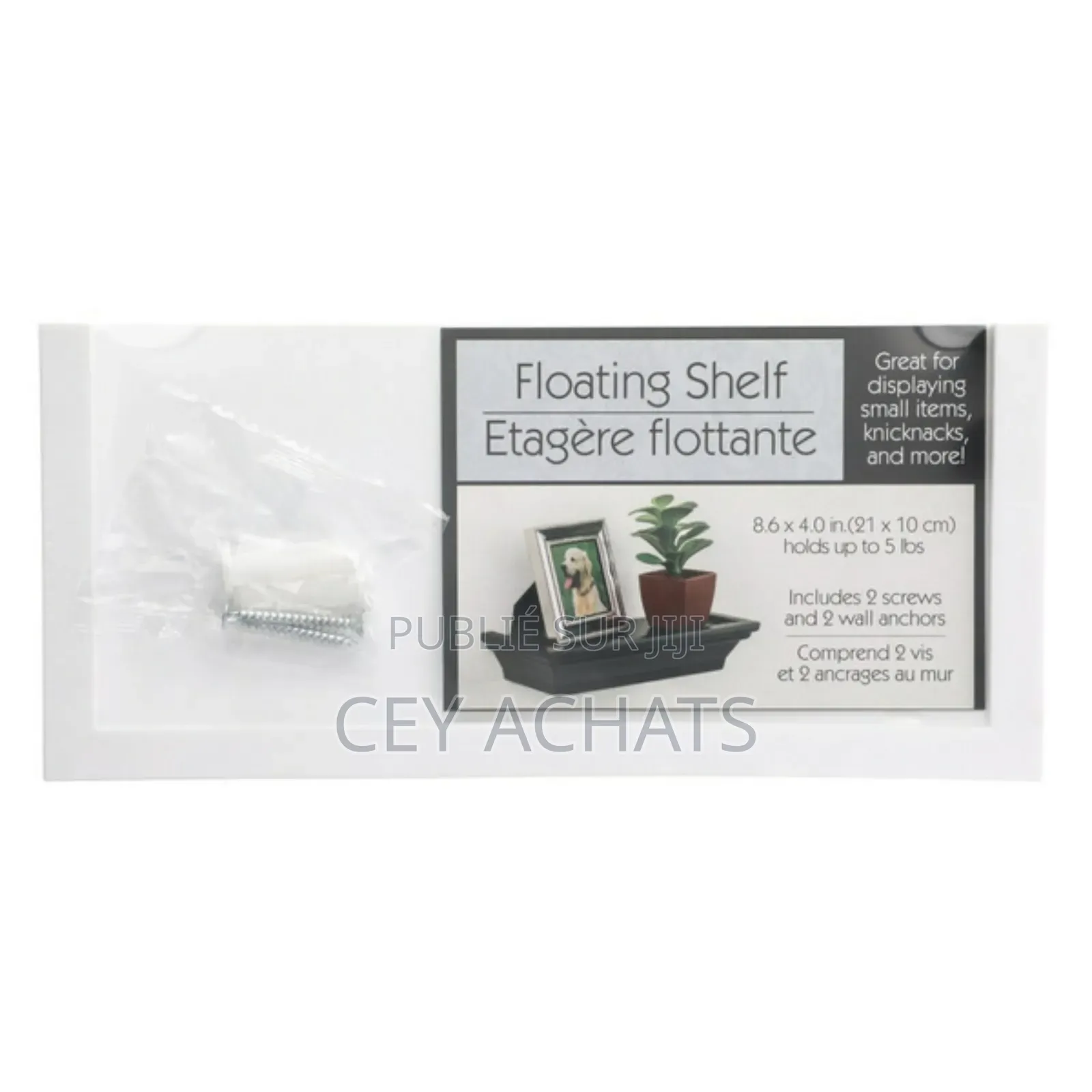 Étagère Murale Flottante Noir Et Blanc