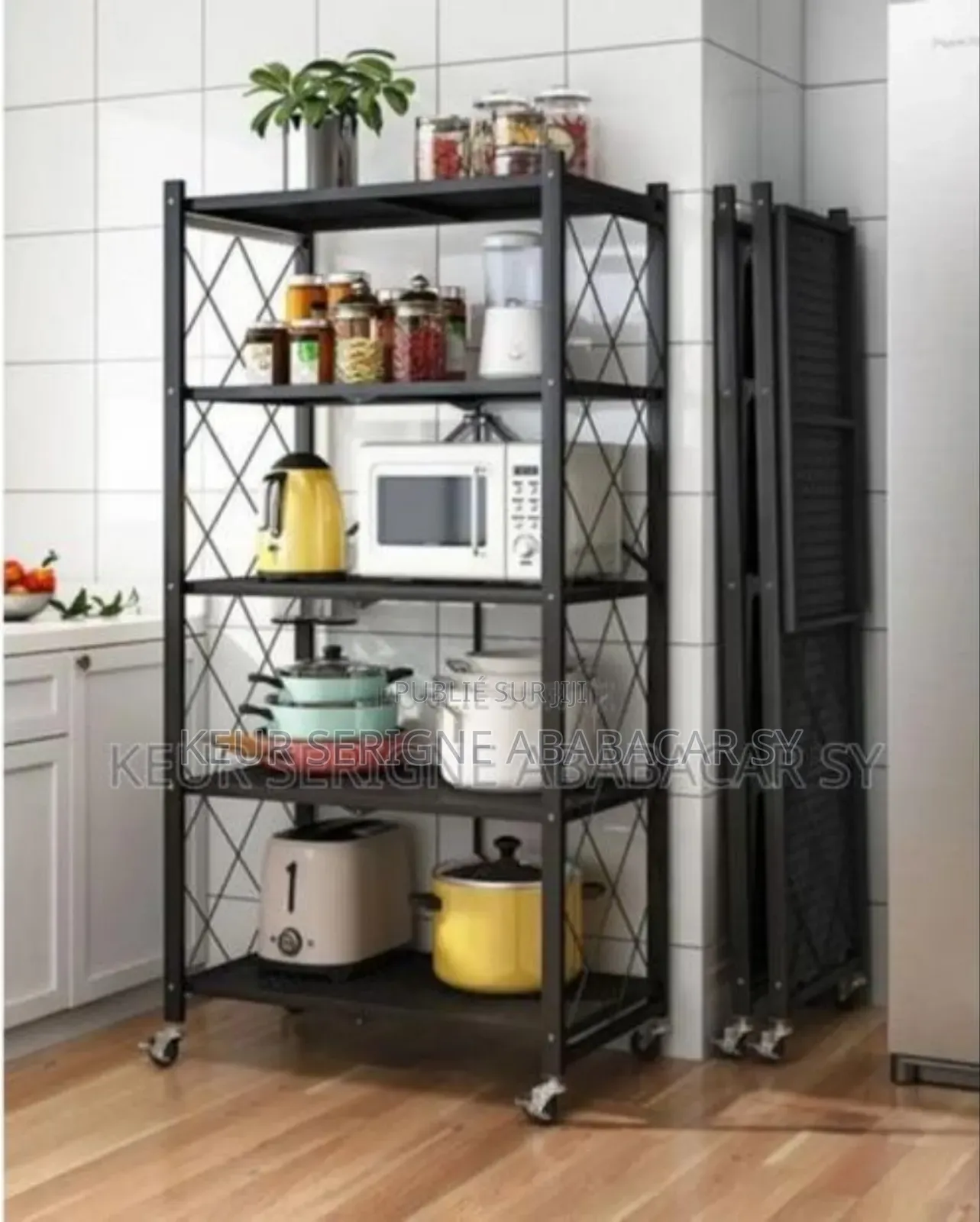 Étagères Métallique Pliable De 5 Niveaux