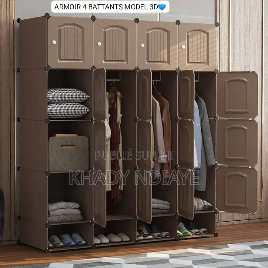 Armoire 04 Battants en Plastique