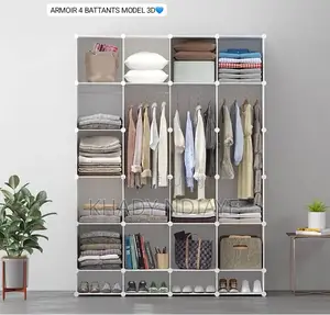 Armoire 04 Battants en Plastique