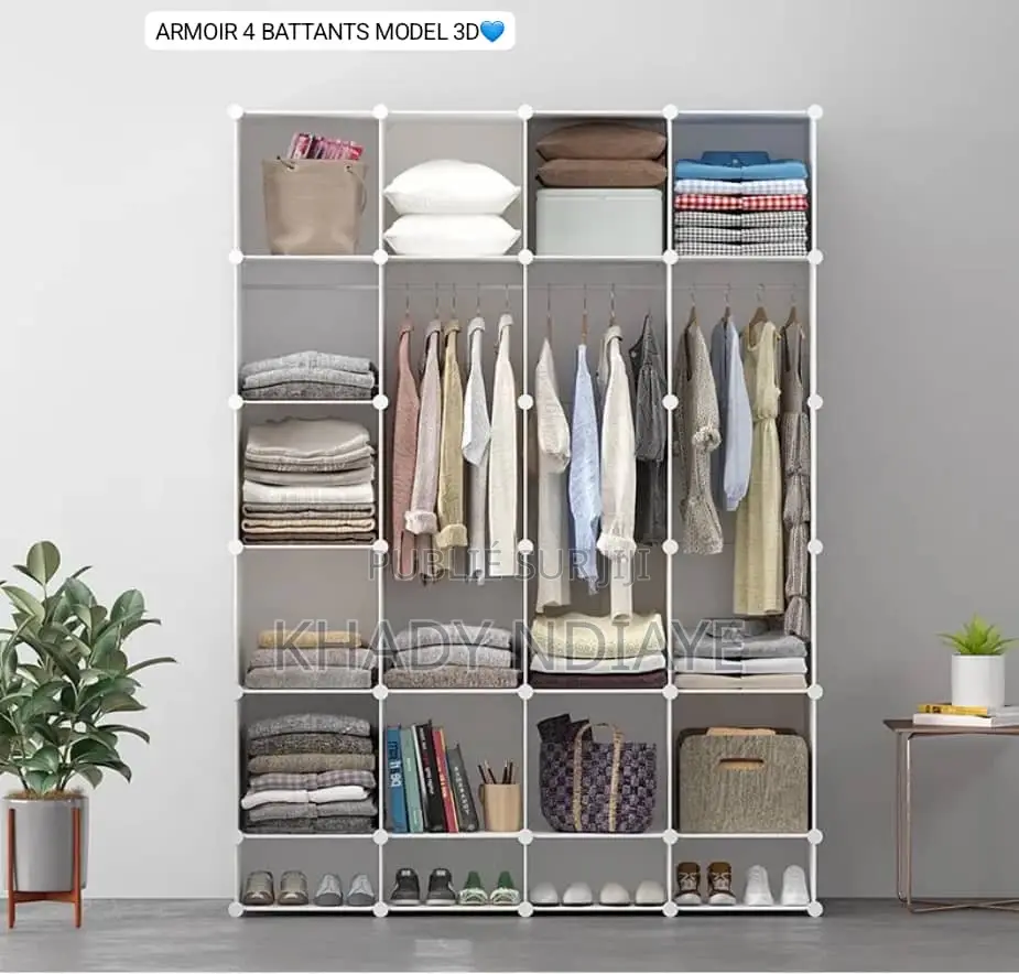 Armoire 04 Battants en Plastique