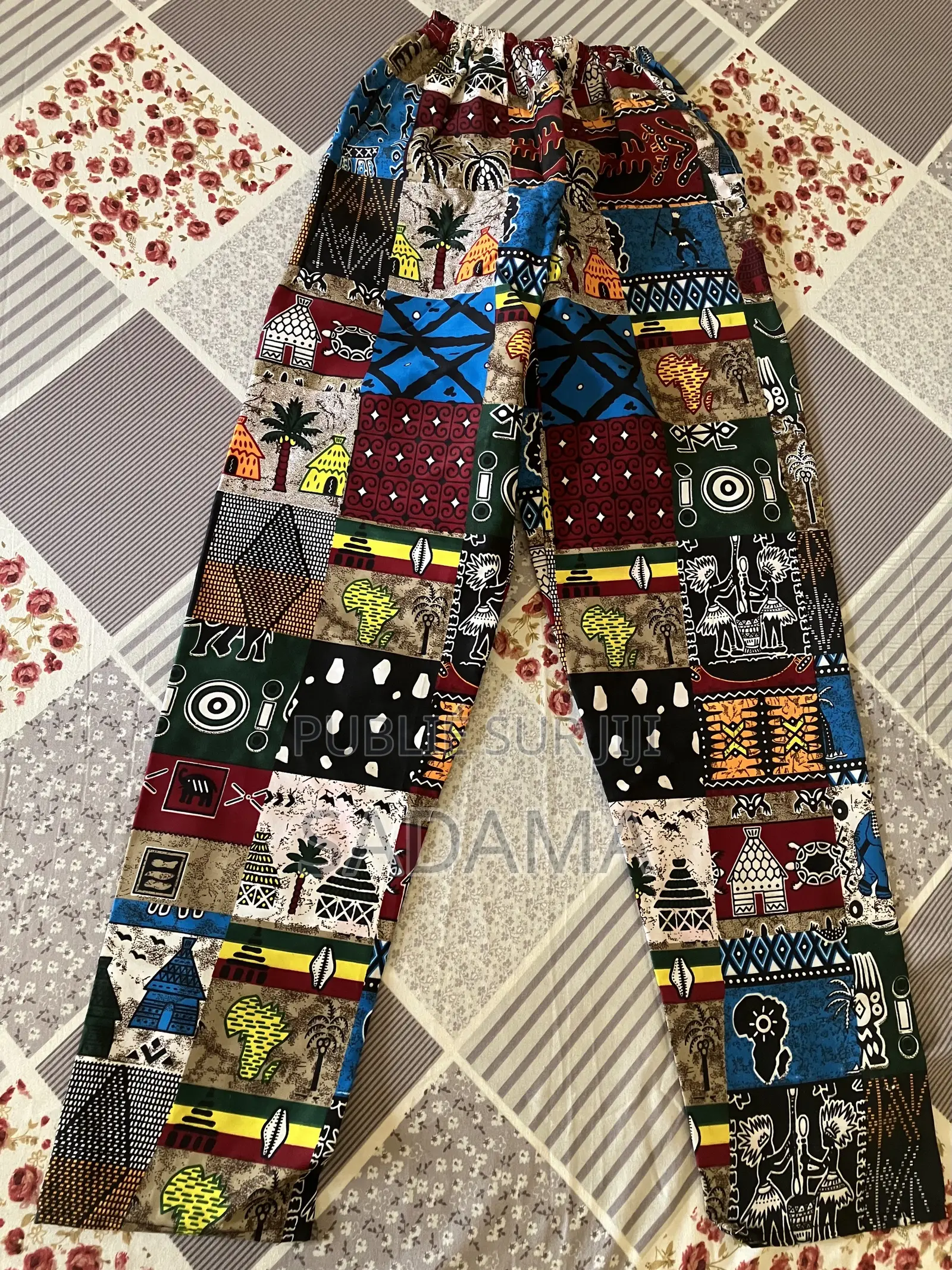 Pantalon Unisexe Style Africain – Tissu Wax - Unique Authentique
