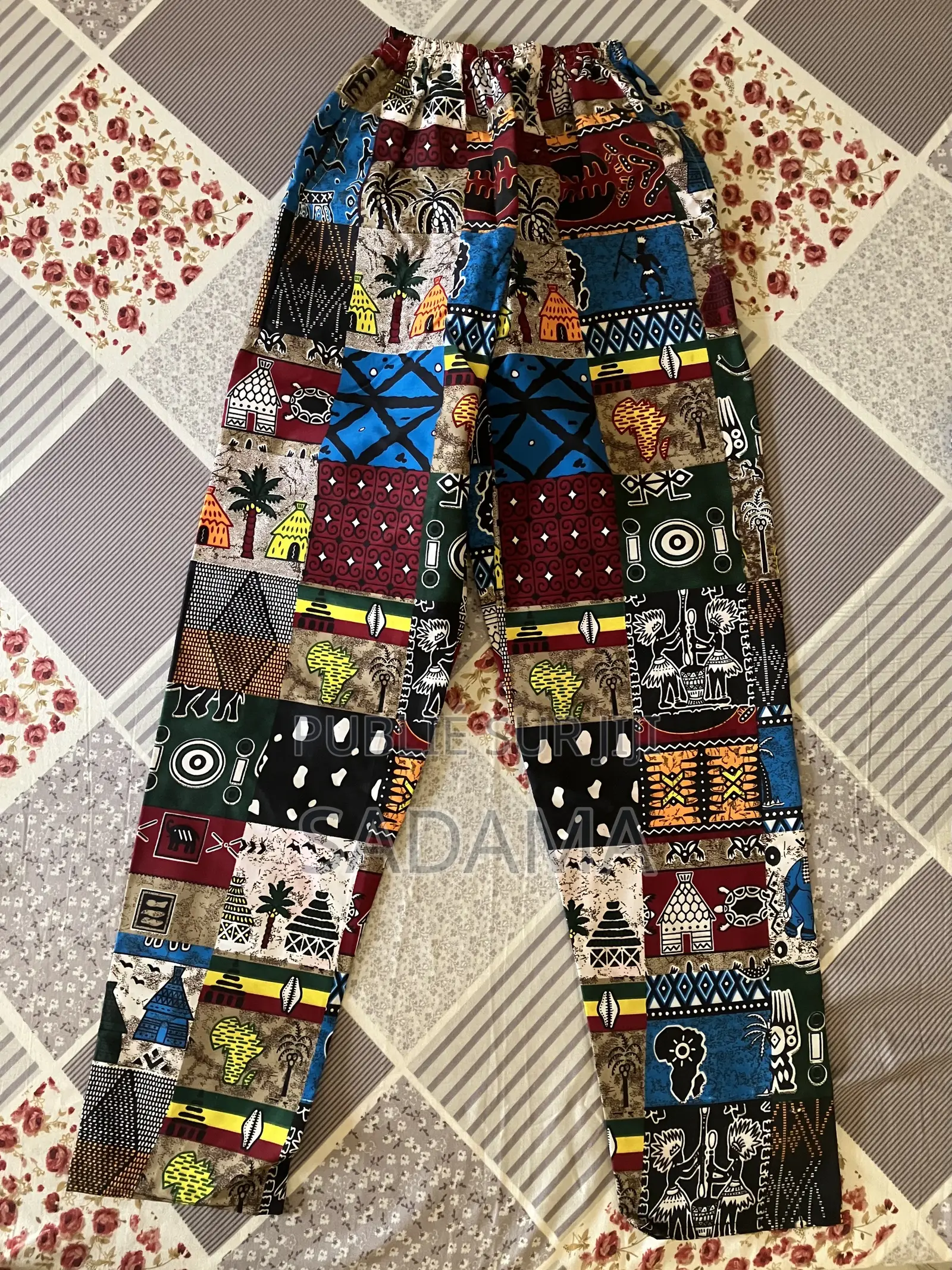 Pantalon Unisexe Style Africain – Tissu Wax - Unique Authentique
