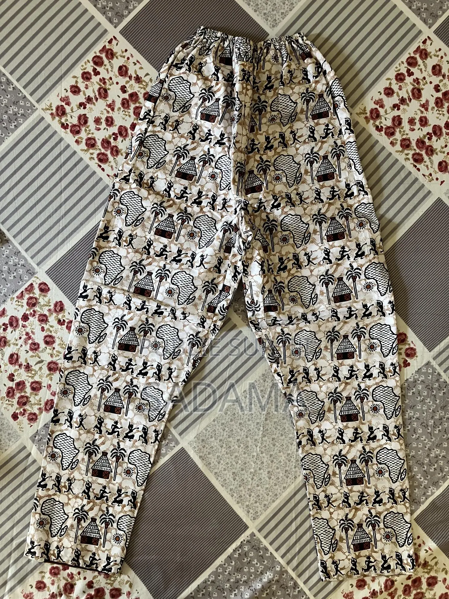 Pantalon Unisexe Style Africain – Tissu Wax - Unique Authentique