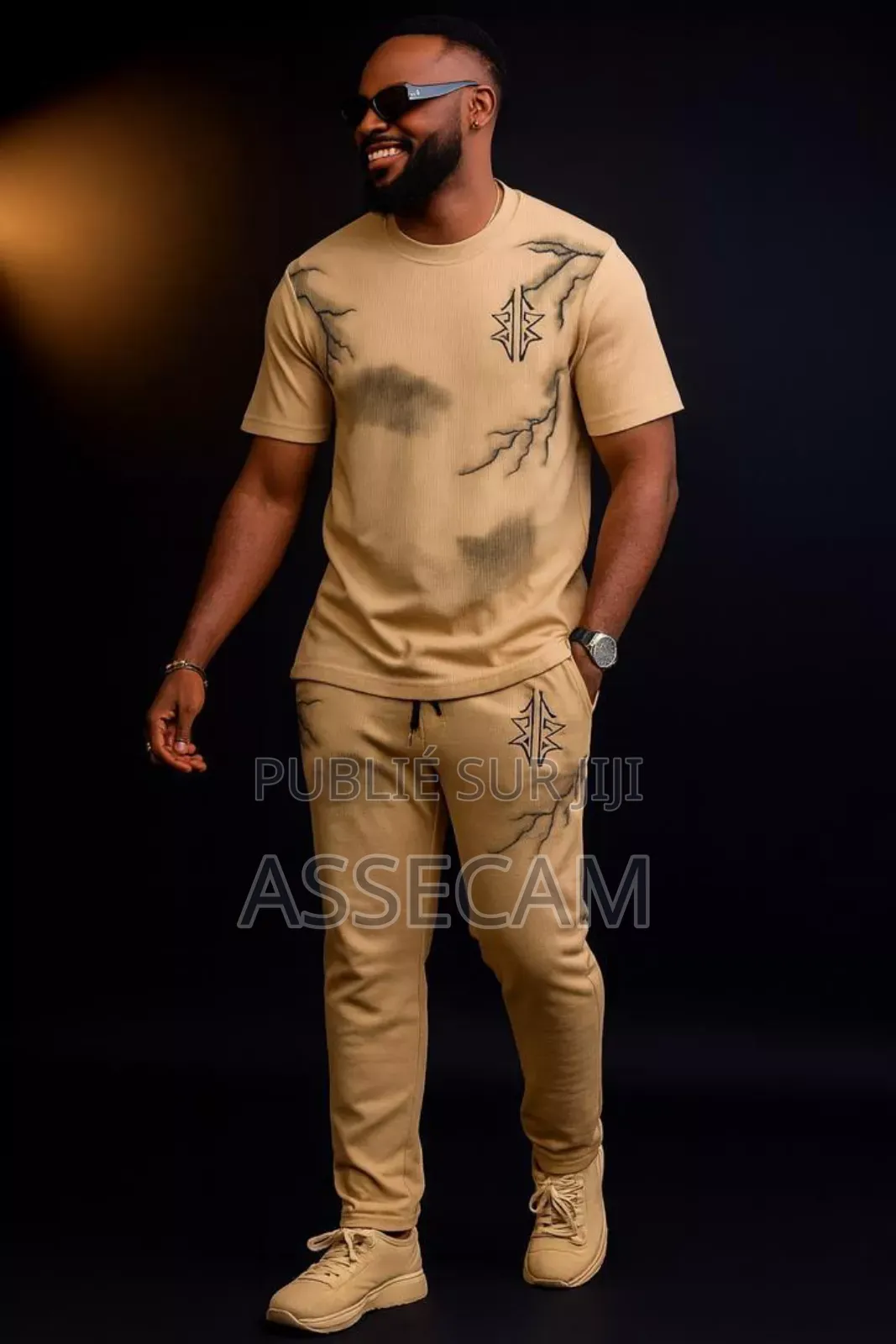 Ensemble Stylé Motif Nuage