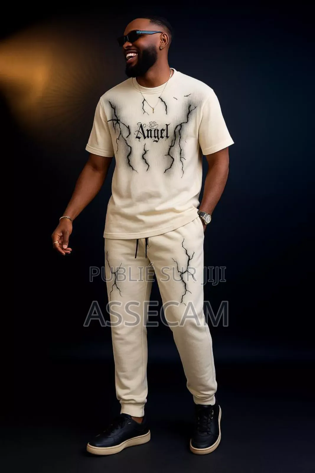 Ensemble Stylé Motif Nuage