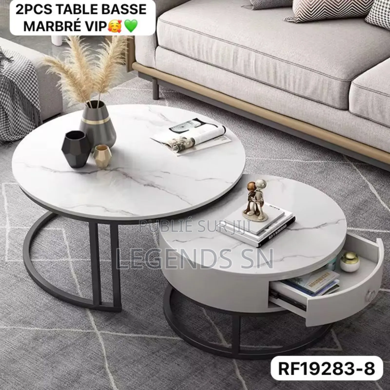 Table Basse Marbrè 2 Pieces Vip