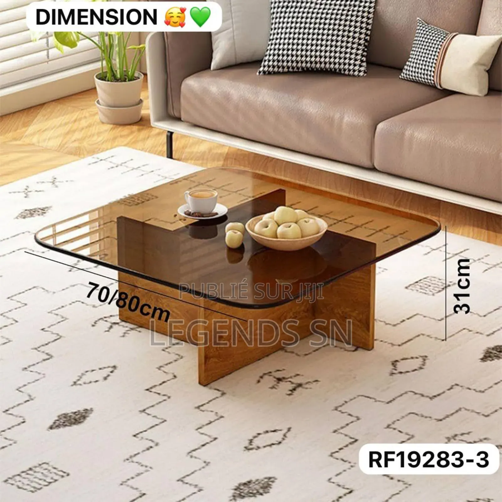 Table Basse en Verre