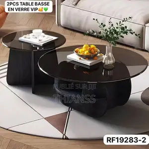 Combinaison Table Basse en Verre