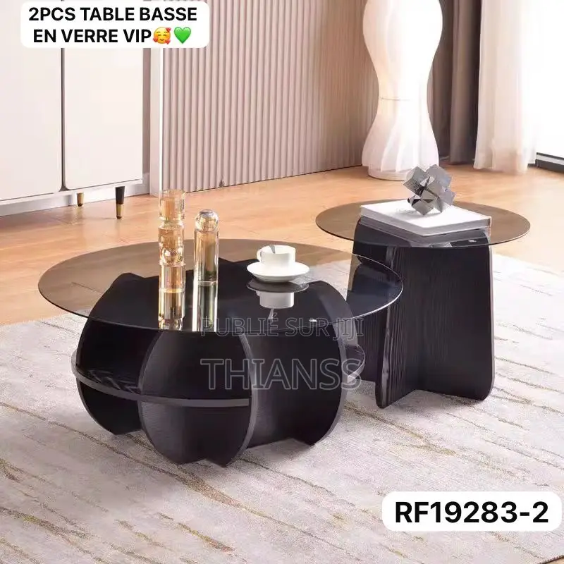 Combinaison Table Basse en Verre