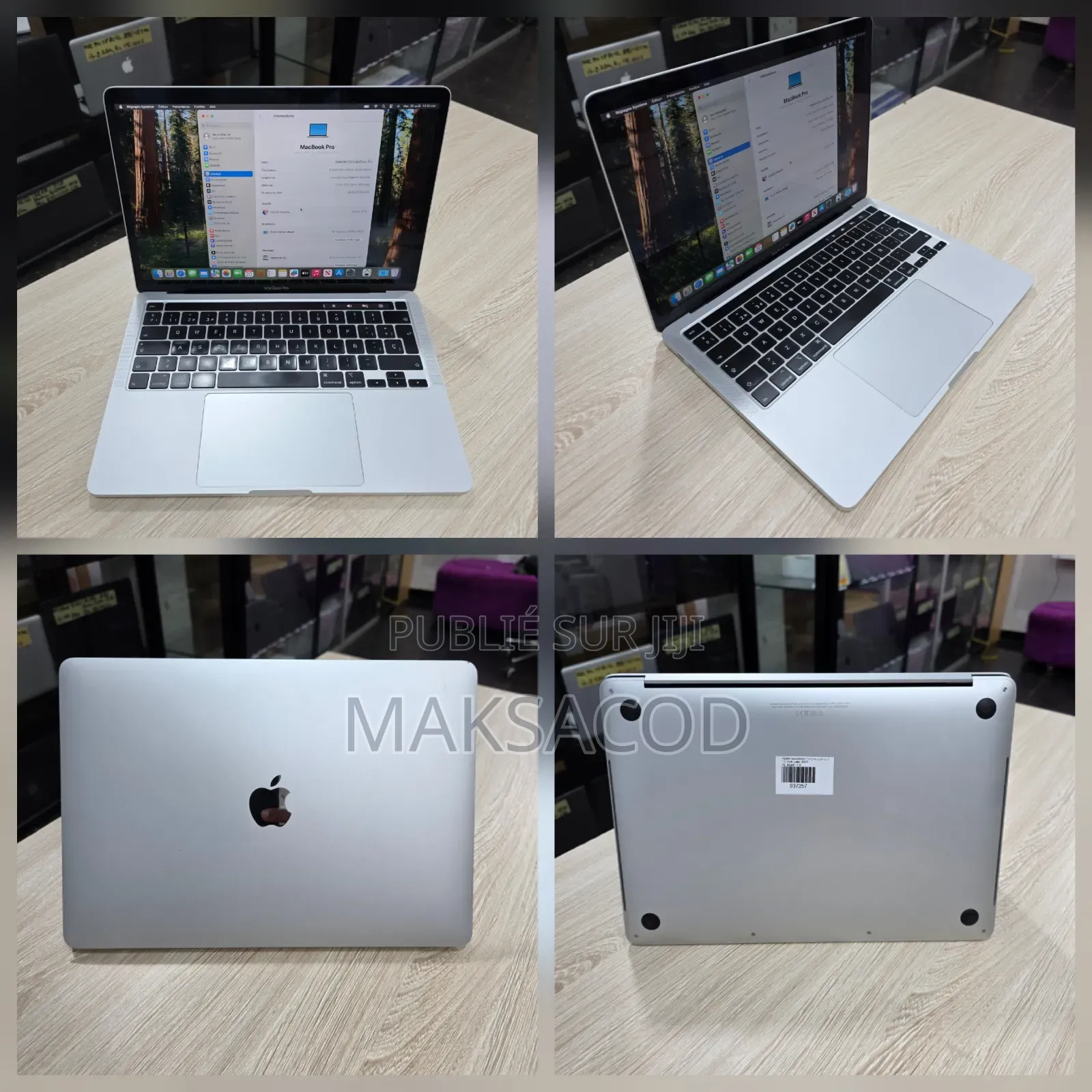 Ordinateur Portable Pomme MacBook Pro 2020 16GB Intel Core I5 SSD 1T