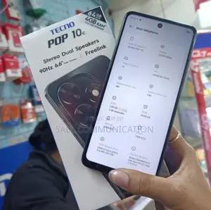 New Tecno Pop 10C 64 GB Noir