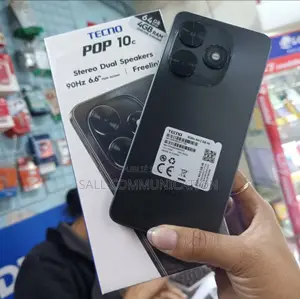 New Tecno Pop 10C 64 GB Noir