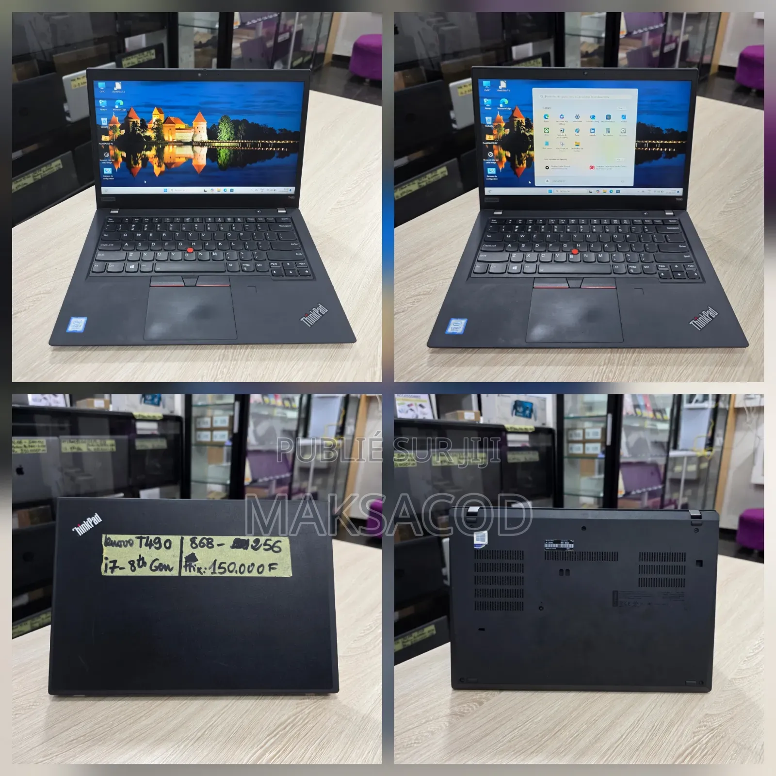 Ordinateur Portable Lenovo Thinkpad L490 8GB Intel Core I7 SSD 256GB