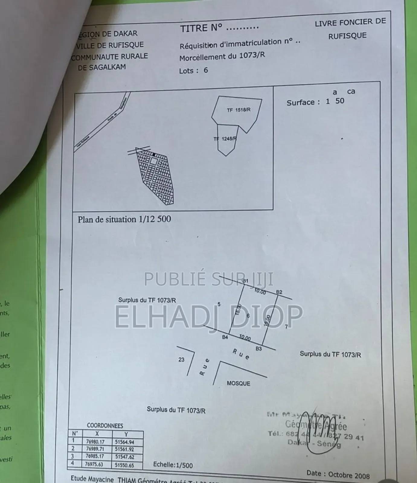 Terrain a Vendre Keur Ndiaye Lo