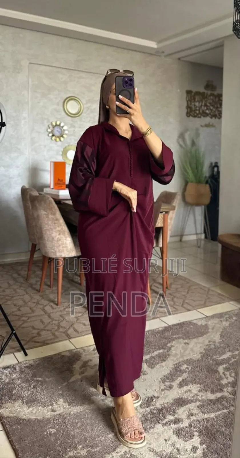 Abaya Marocain Taille Standard Original
Longue Manche , Par Taille