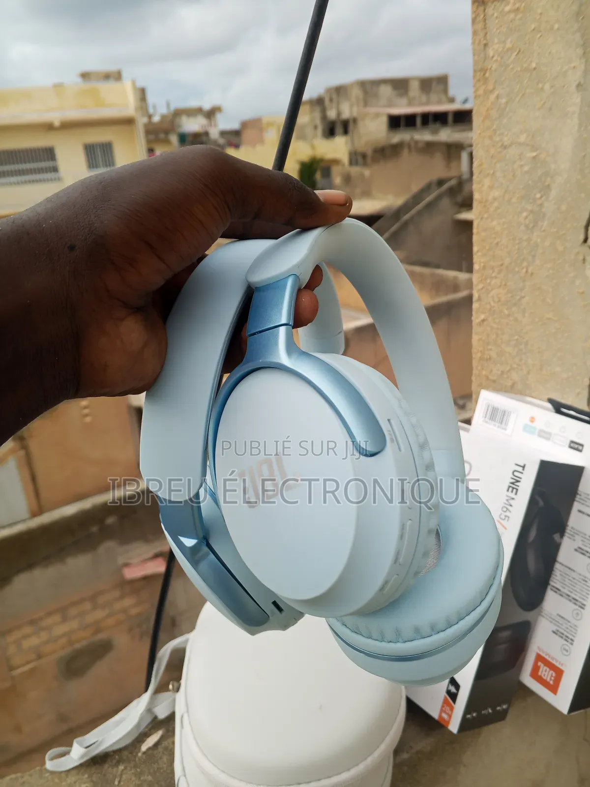 Casque JBL Tune M65 Bleu Avec Sacoche De Protection Puissant Et Chic