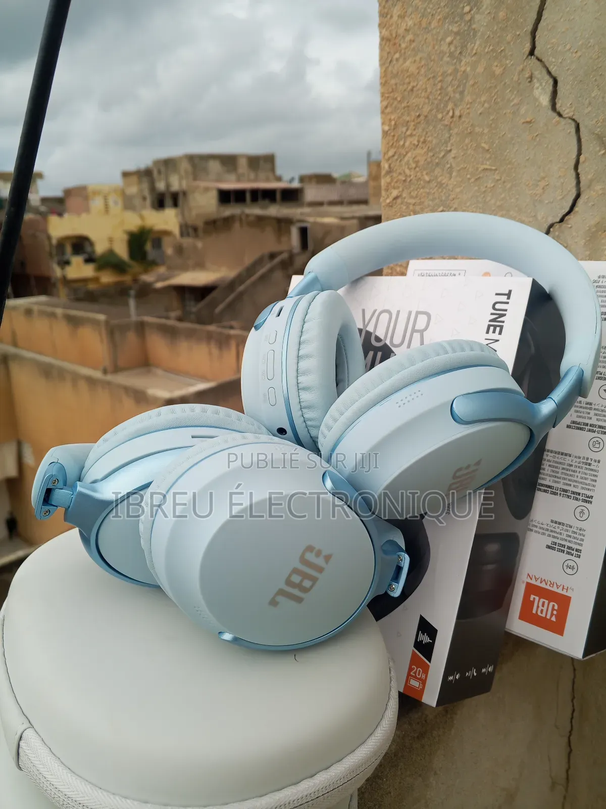 Casque JBL Tune M65 Bleu Avec Sacoche De Protection Puissant Et Chic
