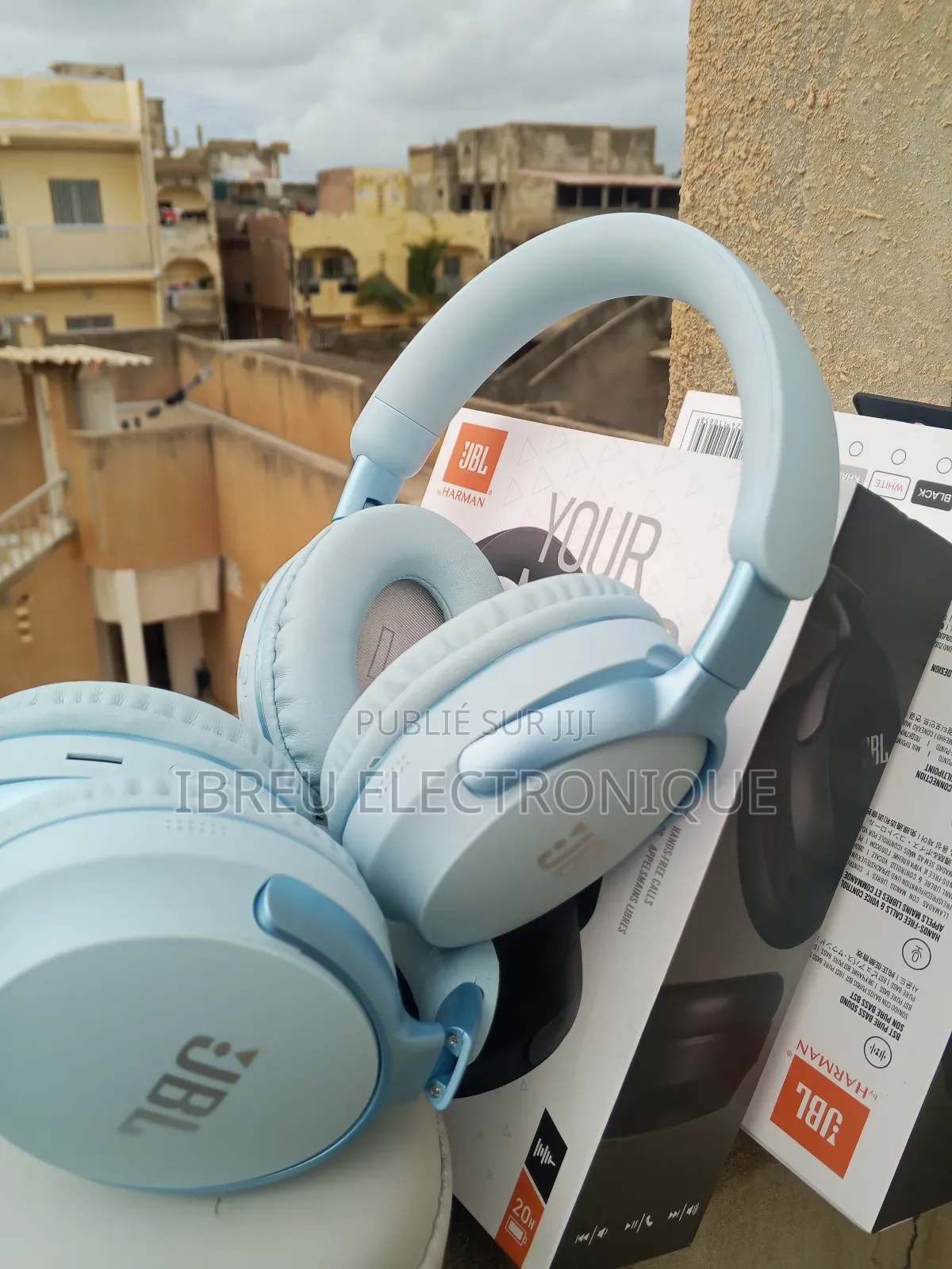 Casque JBL Tune M65 Bleu Avec Sacoche De Protection Puissant Et Chic