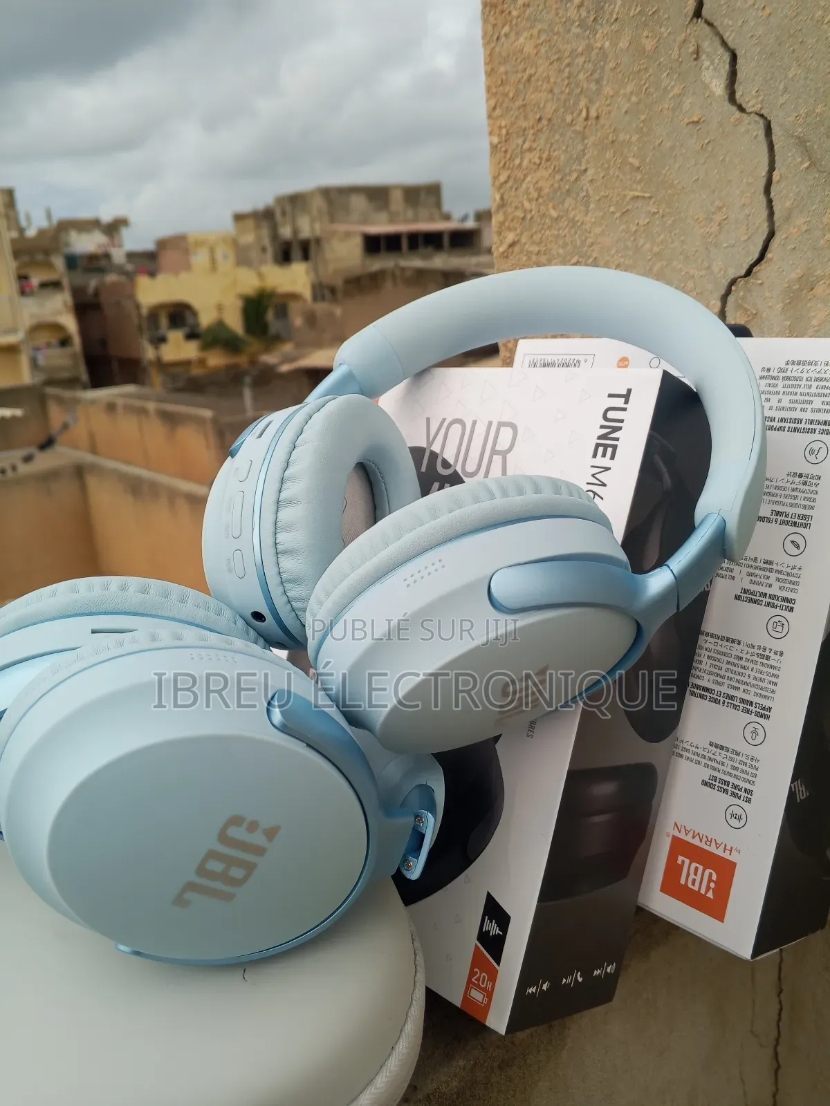 Casque JBL Tune M65 Bleu Avec Sacoche De Protection Puissant Et Chic