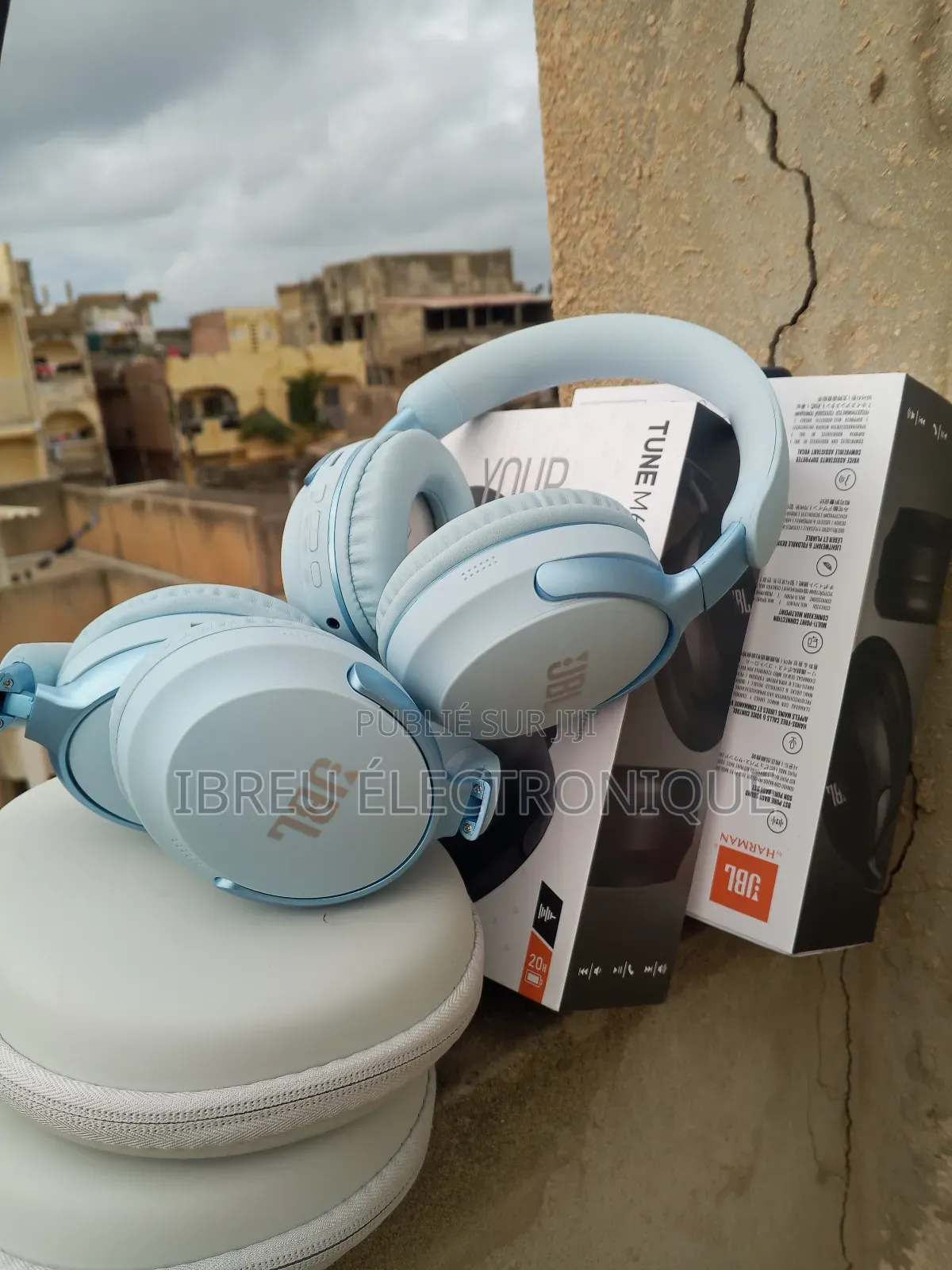 Casque JBL Tune M65 Bleu Avec Sacoche De Protection Puissant Et Chic