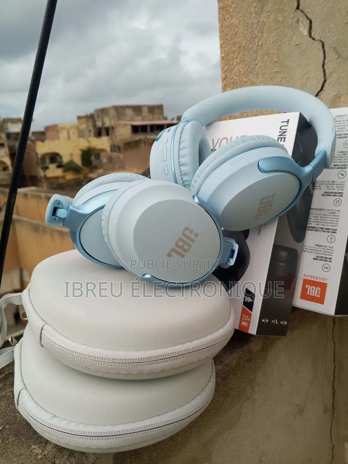 Casque JBL Tune M65 Bleu Avec Sacoche De Protection Puissant Et Chic