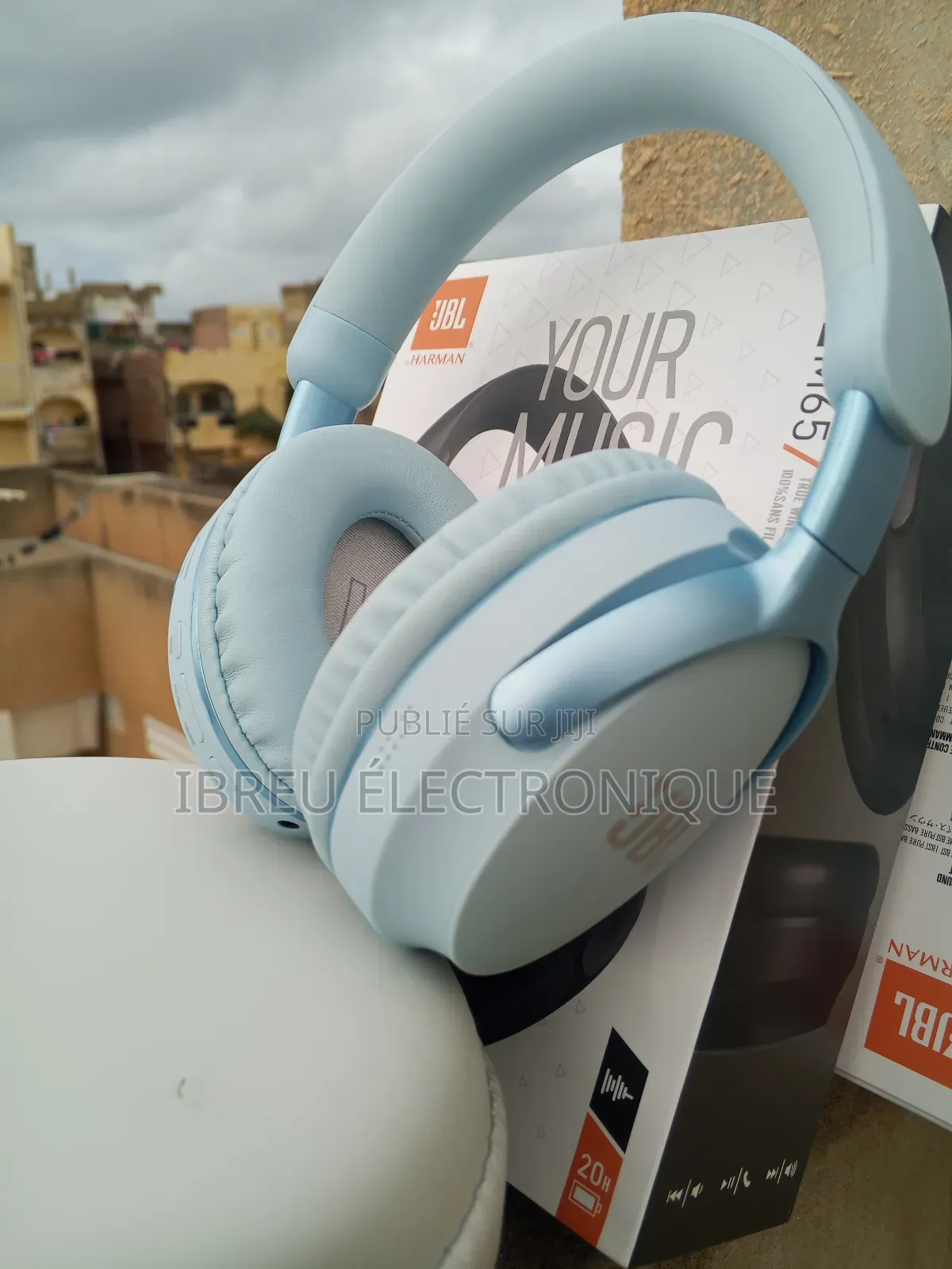 Casque JBL Tune M65 Bleu Avec Sacoche De Protection Puissant Et Chic
