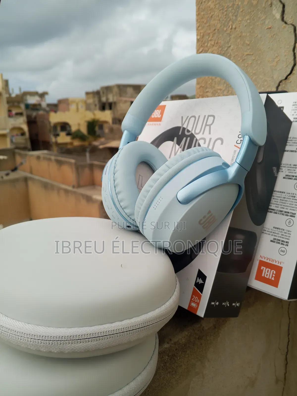 Casque JBL Tune M65 Bleu Avec Sacoche De Protection Puissant Et Chic