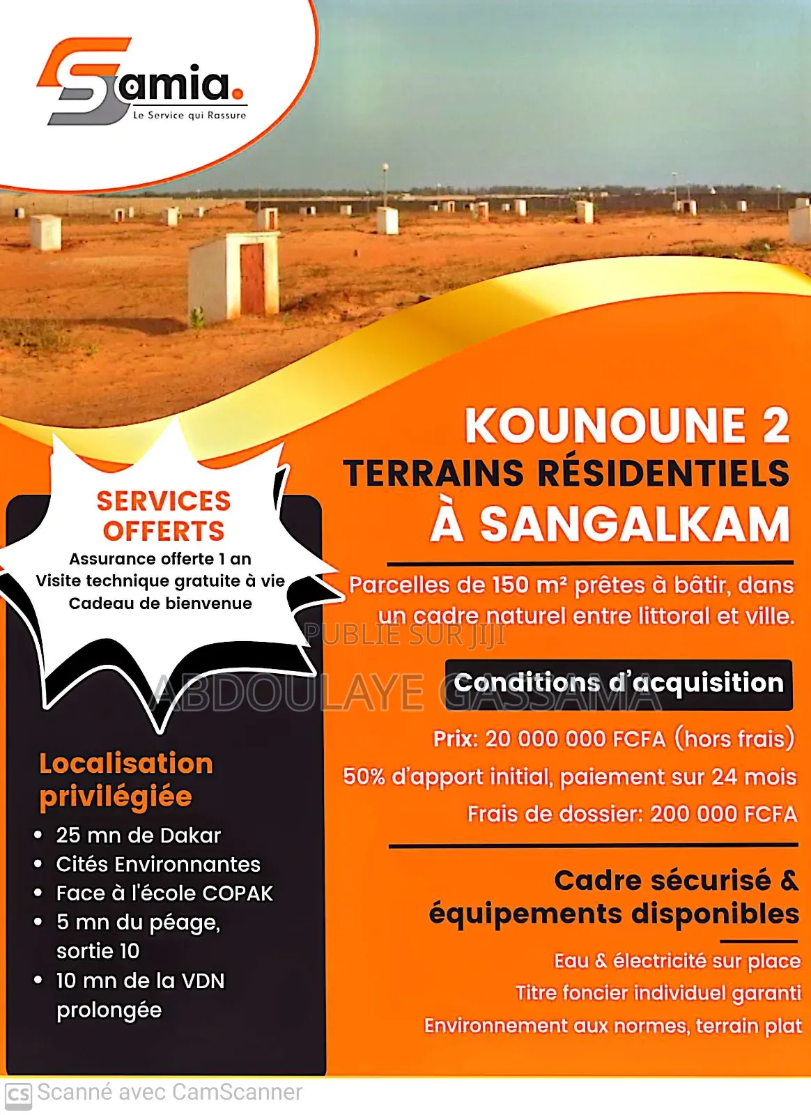 Terrain À Vendre Kounoune2