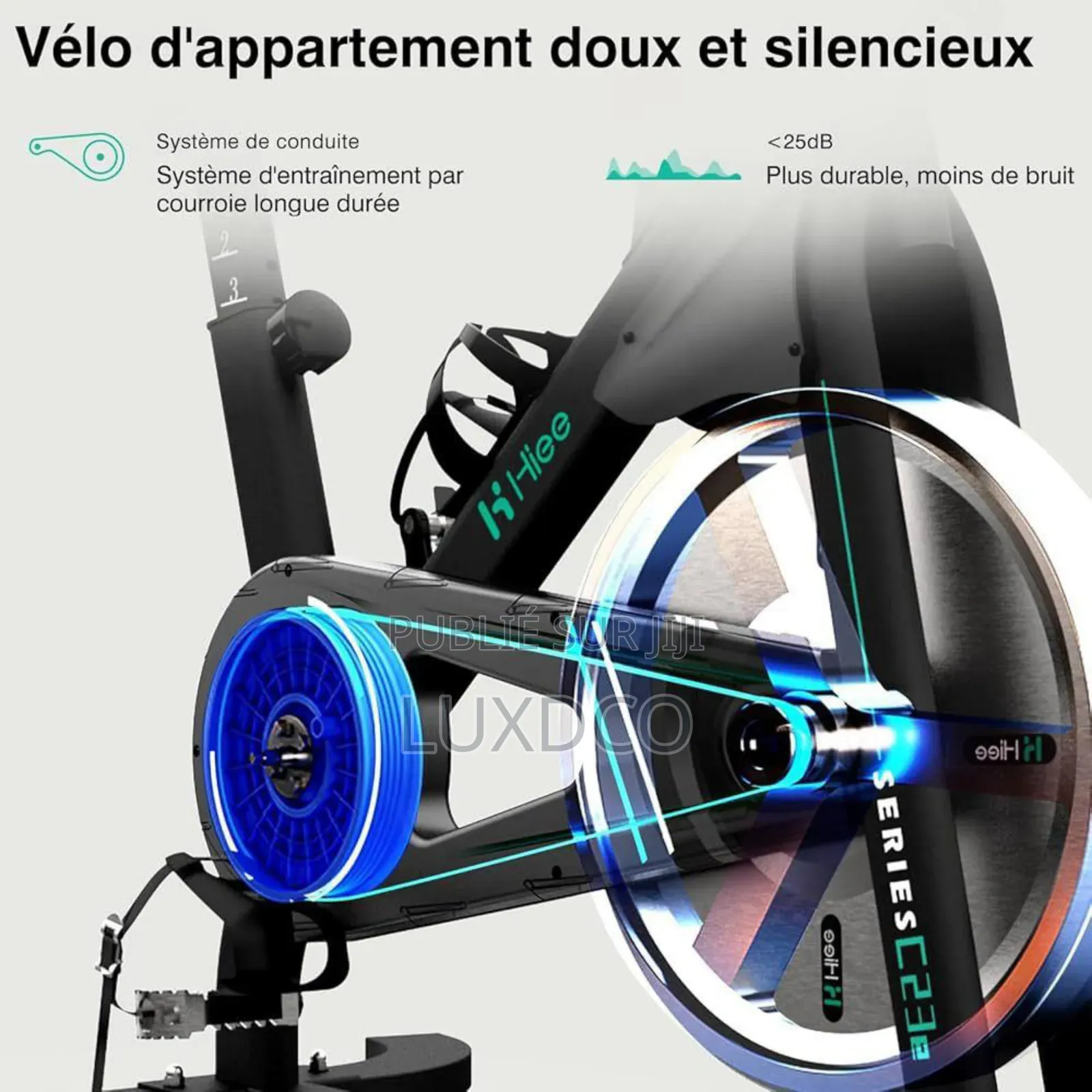 Vélo D'appartement Professionnel Avec Volant, Écran Lcd.
