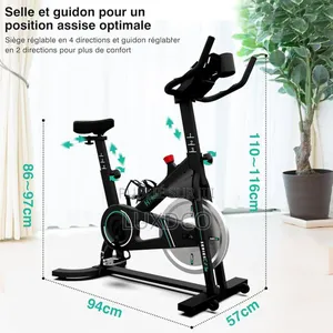 Vélo D'appartement Professionnel Avec Volant, Écran Lcd.