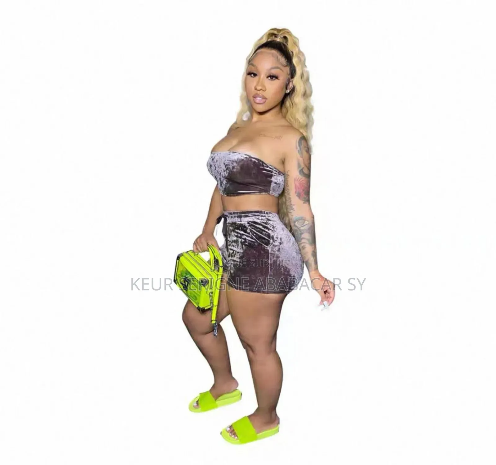 Pyjama 2pièces En Velour