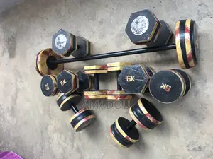 Haltères en Ciment Et Béton : 6kg, 8kg, 10kg, 12kg Et 15kg.