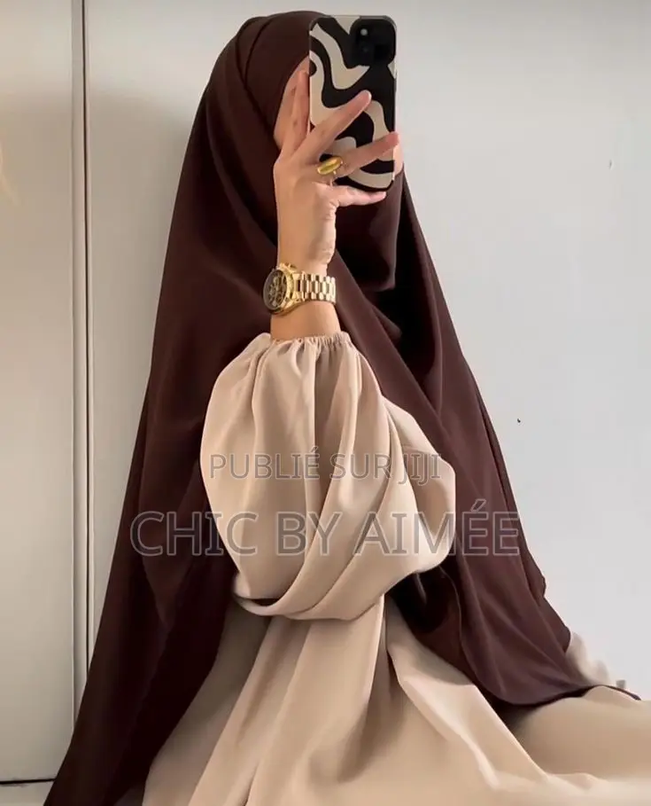 Abaya Khimar 1 Ton Et 2 Ton