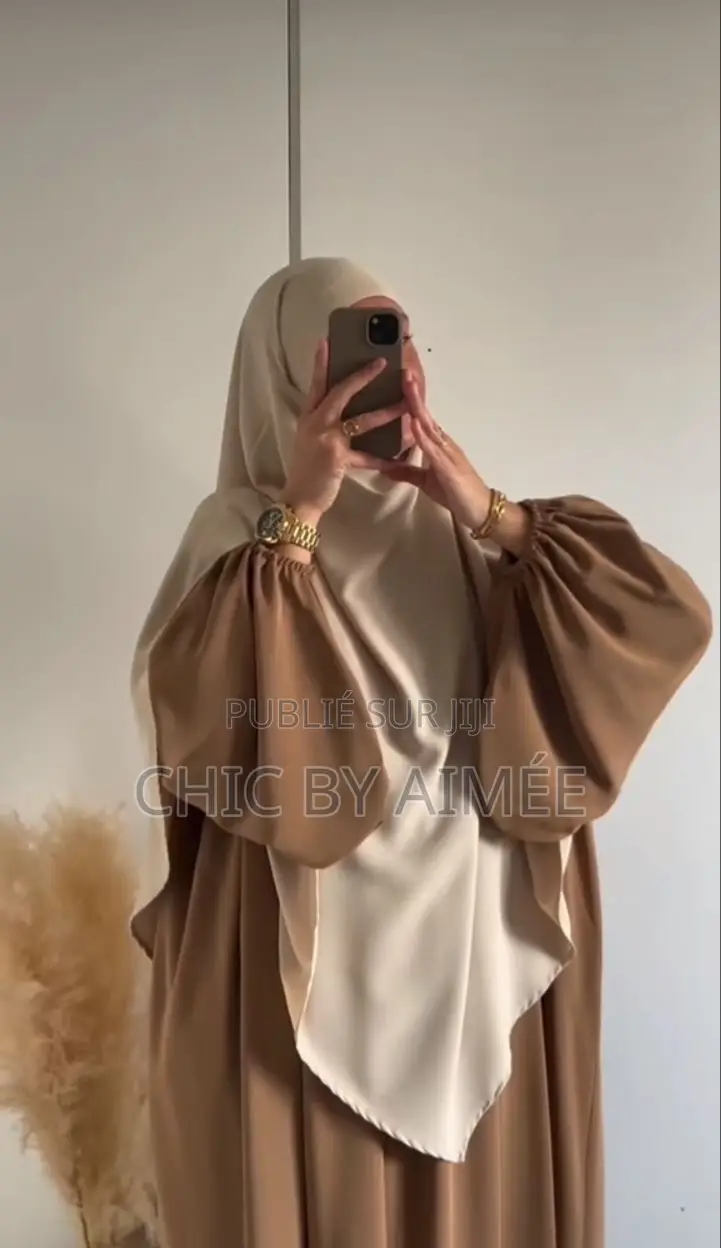 Abaya Khimar 1 Ton Et 2 Ton