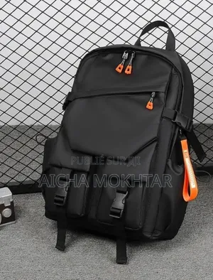 Photo - Sacs À Dos Noir Orange