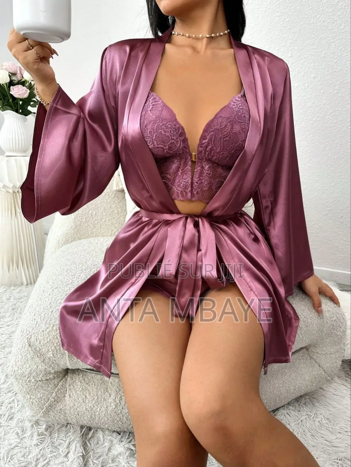 Pijama 3pieces Avec Kimono